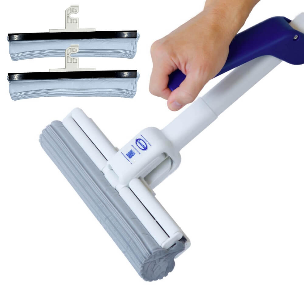 CleanAid OneTouch MAGIC Wischmopp (mit 2 PVA Schwämmen)