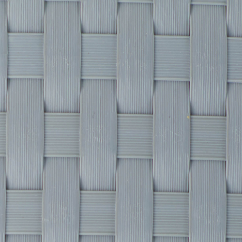 1 Musterstück Polyrattan Sichtschutz von Workinghouse in der Farbe Hellgrau
